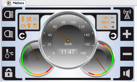 Рис.2. Визуализация панели автомобиля